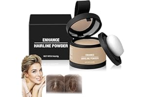 ADFUGE Constituent Hair Powder, Constituent Hair Color, Root Touch up Hair Color, Root Touch up Powder, Root Cover Up, Enhance Hairline Powder, Instantly Conceals Hair Loss Bald Spots (Light Blonde)