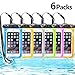 Price comparison product image FECEDY 6 Packs Universal Waterproof Phone Pouch - IPX8 Waterproof Phone Case- Cellphone Dry Bag for iPhone Max/Xs/Xr/X/se/8 7 6s Plus,Samsung Galaxy s10/s9/s9+/s8,Note 9 8,Pixel 3 2 XL up to 6.5"