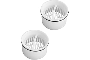 PABBYEEY 2 Set Haarsieb & Tauchrohr für Dusche, Kompatibel mit Viega Tempoplex Ablaufgarnitur 6960, 6961, 6962, 6963, Ersatz Haarfänger, Haarfilter und Siebeinsatz für Duschablauf Siphon