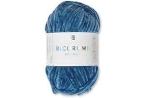 Frida's Wollhaus Rico Design Ricogurumi Nilli Nilli Lana de chenilla Amigurumi suave aterciopelada para tejer ganchillo, 30 colores (013 | azul)