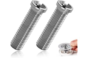 HAMKU 2 Pièces Vis Creuses Pour Éviers,M12 x 45 mm en Acier Inoxydable,Vis Accessoires de Bouchon de Crépine de Panier D'Évier Pour Cuisine,Convient Pour Évier à Tamis