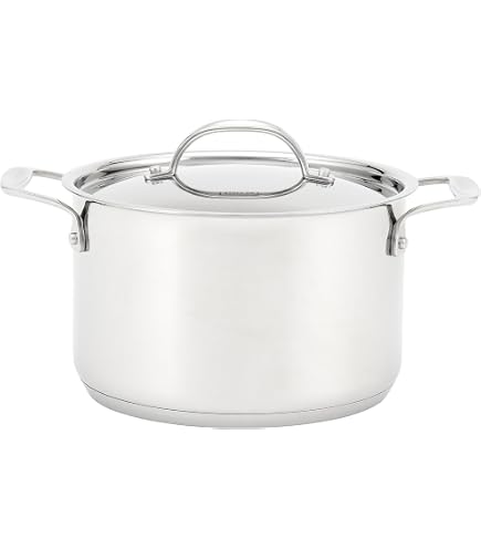 Barazzoni Chef Line Casserole Acier Inoxydable 16,9 X 30,5 X 9,3 Cm - Fond Diffuseur Induction - Fabriquée En Italie