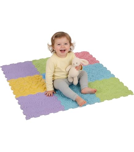 LOT DE 6 Tapis Sensoriels à Thème Animal Pour Enfants, Garçons Et