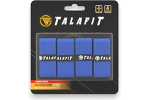 TF TALAFIT TALAFIT Pack 4 Grips Padel - SURGRIP Padel- Grip Tennis - Grips Raquette Padel - PERCAGES- Accessoires Padel - Maximum Grip