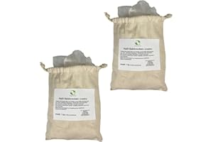 ‎SUDOREWELL SudoreWell® Halit Salzbrocken Ursalz Kristallsalz aus dem Vorgebirge des Himalaya im 2 x 1,0 kg im Baumwoll-Beutel