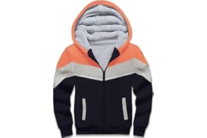 LLdress Kinder Fleecejacke Jungen Kapuzenjacke Sweatjacke Warme Winterjacken Jungen Kapuzenjacke mit Reißverschluss Hoodie Kinder