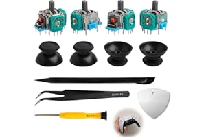 UOWW 4 Pièces Joystick pour Manette PS5, Remplacement Analogique 3D Module Potentiomètre, Joysticks pour Sony PS5, Thumbstick Manette Accessoires
