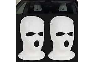 XINSUO 2 sztuki Zabawne pokrowce na zagłówki do samochodów,pokrowców na zagłówek samochodowy (białe)