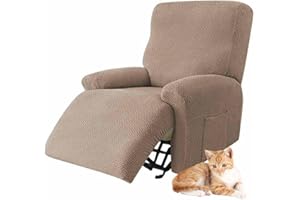 YWQJL Copri Poltrona Elettrica Reclinabile con Braccioli Copri Poltrona Relax Copripoltrona Relax Universale Copripoltrona 1 Posto/Set da 4 Pezzi(03)