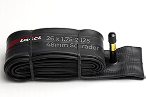 Fincci Camera d'aria con valvola Schrader da 26" x 1,75/1,95/2,1/2,125", 48 mm, per mountain bike, bici ibride da strada