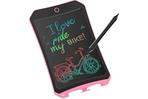 JRD&BS WINL Colorful LCD Writing Tablet for Kids Toys for 3-12 Years Old Girls, 8.5 inch Drawing and Writing Board with Lock Erase Button for Adults for School and Office(Pink)