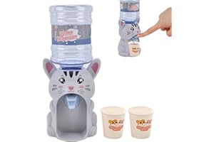 BEUFEE Mini dispensador de Agua, Lindo dispensador de Fuente de Agua Potable en Miniatura para casa de Juegos, máquina de Agua de Animales, Fuente de Agua para niños, Cocina(02)