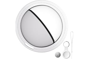 Bnlei Localizzatore Smart Air Tracker Tag Compatibile Apple Dov'è (solo iOS) Batteria di Ricambio Inclusam, Adatto per Chiavi, Portafoglio, Auto, Bici, Cane, Gatto (Bianco, Confezione da 1)