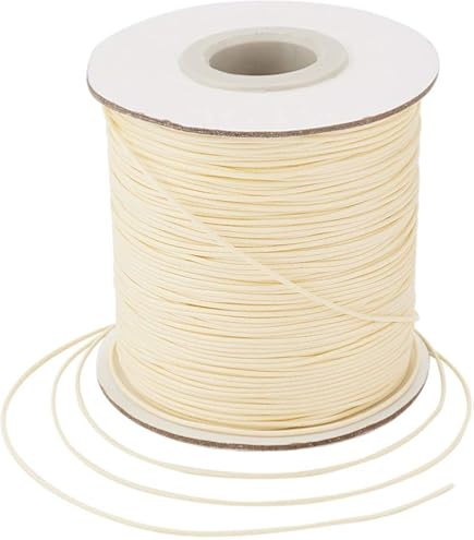 Craftdady 160 Meter 0.5mm Gevlochten Waxed Polyester Koord String DIY Sieraden Craft Macramé Maken Kralendraad Touw met Spoel, Donkerblauw