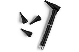 Primacare DL-4112 Mini Diagnostic Otoscope Kit with High Resolution LED Ear Light, Full Spectrum Medical LED Pocket Clip Otoscope for Nurse, Student, Doctors EMT, 3 Sized Speculas
