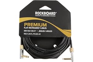 ROCKBOARD BY WARWICK RockBoard Premium - Cable plano para instrumentos (600 cm, angular)