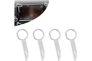 VOOVEN 4Pcs Car Radio Removal Tool Key, CD/DVD Host Maintenance and Disassembly Tool, for Volkswagen Ford Focus Fiesta Mondeo Audi Mercedes