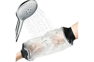 SALEEPENDENT Funda Protectores de Escayola, Protector Sellado de Vendaje Fundido, impermeable Vendaje de ducha de yeso sellado para adultos manos, Para De Manga del Codo del Brazo, Reutilizable