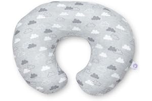 Boppy Stillkissen für Säuglinge 0+ Monate, Ergonomische Form mit Miracle Middle Insert - Stillkissen und Babynest fürs Stillen, Sitzkissen Baby, 1 Stück (1er Pack)