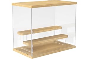 JOODYYOO Vetrina Espositiva Vetrina Acrilico con Porta e 3 Ripiani supporto di Pop Figura, Teca Plexiglass per Collezione, Antipolvere Teca Espositiva