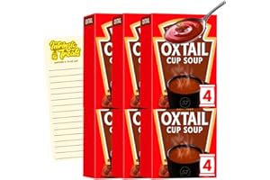 Oxtail Soup Bundle with Oxtail Cup Soup x6 and Intrinsic Treats Shopping List Card (Total of 24 Sachets)