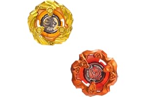 DEZAWRTY X Gryo Set, Type de défense Horn Rhino et Type d'équilibre Claw Leon, 2 toupies dans Le Sens des Aiguilles d'une Montre, pour Les garçons de 6 Ans et Plus.