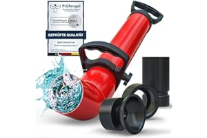 Meisterfaktur déboucheur à pompe [2L] - Pistolet deboucheur canalisation pour un nettoyage efficace des tuyaux - Pompe deboucheur canalisation idéal pour la cuisine, la salle de bain & les toilettes !