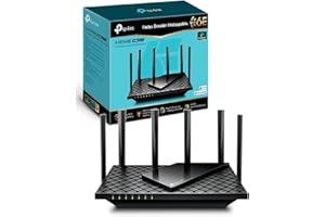 TP-Link Archer AXE75 Routeur WiFi6E Tri-Bande AXE5400Mbps, 5 Ports Gigabit, Port USB 3.0, La Toute Nouvelle Bande 6 GHz, WPA3, HomeShield, EasyMesh, Brancher et Utiliser, Compatible avec Alexa