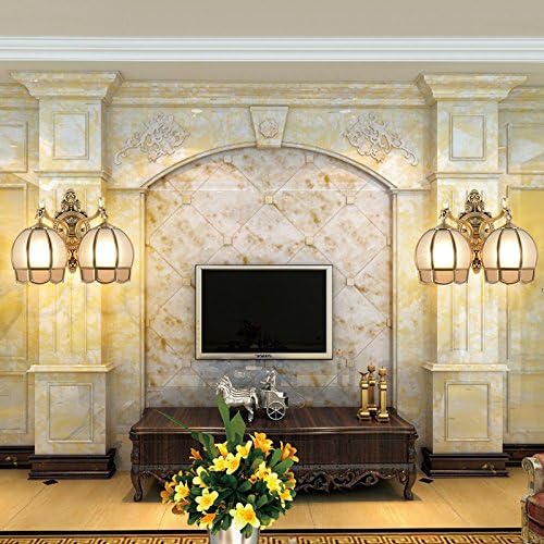 TYDXSD European copper Wall lamp warm bedroom nightstand mirror front lamp BD American aisle corridor stair lighting,B