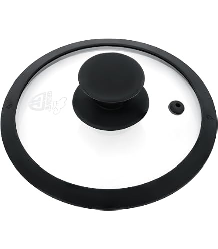 Universeel Pan- En Potdeksel 24-32 Cm - Gehard Glas Met RVS Rand En Hittebestendig Handvat