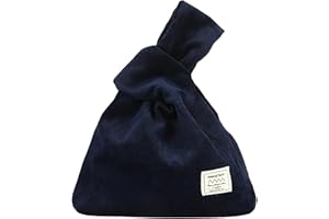 Anopo Borsa da Polso con Nodo da Donna Piccole Velluto a Coste Borsa Tote Borsa da Sera Elegante