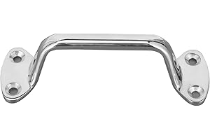 KIMISS Poignée de Maintien, Poignée de Prise de Bateau Universelle en Acier Inoxydable de 6 Pouces Poignée de Main Courante de Barre de Main Courante Adaptée pour Bateau de Pêche Maritime de Yacht