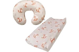 iEvolve Nursing Pillow Cover Breast feeding Pillow Support Positioner lounger cover for Baby Boy Girl, Cover Only(Fox)