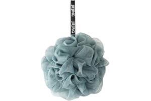MEISISLEY Fleur De Douche Naturelle Eponge Bain Exfoliant Éponge Boule de Souffle Bain Loofah Douche Accessoires Douche Éponge Bouffée Douche Puff Luffa Blue