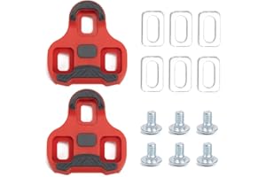 ZOUWEL Compatible avec Look Keo Chaussures antidérapantes Les pédales de vélo 3 Trous Grip Blade 2 Max Carbon Fiber Classic Chaussures antidérapantes compatibles avec Les pédales de vélo 9 ° VTT pédale ro