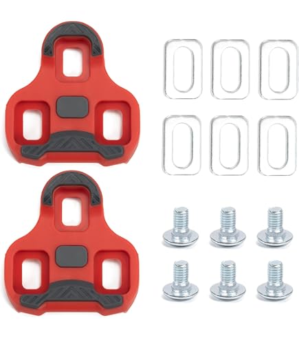cyclingcolors TACCHETTI compatibile con LOOK KEO PEDALI GRIP ANTISCIVOLO NERO 0° BICI BICICLETA PEDAL