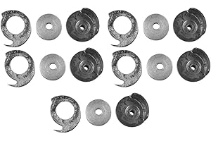 GREENSEN 5 Cajas de Bobinas 5 Bobinas 5 Piezas de Repuesto de Chasis para Máquina Reparadora de Zapatos Ideal con Diámetro de Bobina de 17 Mm