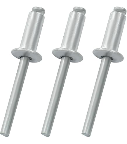 Fastenere Pop Rivets - 1/4 x 1/2 (25pcs) Heavy Duty, Open-End, Low Carbon Steel, Dome-Head Blind Rivets, Corrosion-Resistant & High Shear Strength, 8-8 Gap 0.376-0.500