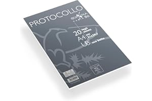 Pigna,Confezione 20 fogli protocollo,carta gr. 80,UB,uso bollo