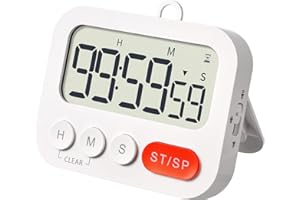 AIMILAR Digital Kitchen Timer Clock - Big Screen Countdown Cooking Timers Magnetic with Loud Alarm for Kids Seniors Gym Homework Classroom Board Yoga Office