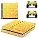 Produktbild H HILABEE Skin Aufkleber Cover Für PS4 Playstation 4 Konsole und Controller Aufkleber Set - Gelb Tech