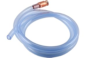 Wadoy Jiggle Syphon Self Priming Gas Siphon Pump Gasoline/Fuel/Water Shaker Siphon Safety Self Priming Hose 6ft -1/2" Valve