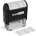 ExcelMark Custom Stamp – Clear & Crisp Impressions – Personalized Self-Inking Rubber Stamp – Use for Address Stamp and More (Large)