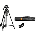 Kodak T211 Tripod for DSLR, Camera |Operating Height: 5.1 Feet | Maximum Load Capacity up to 5kg | Portable Lightweight Aluminum Tripod with 360 Degree Ball Head | Carry Bag Included (Black)