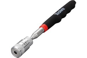 Toolwiz Magnetic Telescoping Pickup Tool 8 lb(3.6KG), Portable 7.7-32 inch/19-80 cm Extendable Retrieving Tool with LED Light, 8 lbs Lifting Capacity