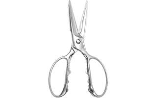 MITSUMOTO SAKARI Ciseaux de Cuisine Japonais Multifonctionnels, 21cm Ciseaux de Cuisine Tout Acier, Ciseaux de Volaille Professionnels Amovibles pour Couper le Poulet, la Viande et les Os