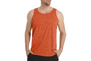 EKLENTSON Men's Tank Tops Quick Dry Gym Fitness Workout Vest T-Shirts Sleeveless Breathable Sports Undershirt Vest Top