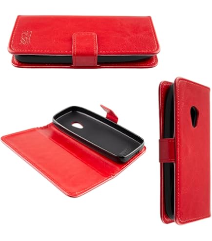 caseroxx Leather Pouch with Belt Clip for Nokia 6210 6310 6310i, Real Leather Case Cover in Black