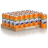 Fanta Original Gusto di Arancia – 24 Lattine da 330 ml, con Succo di Arance Italiane, Senza Aggiunta di Conservanti, Lattina 