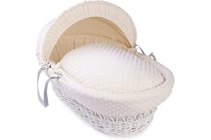 Clair de Lune Dimple Ensemble de literie pour couffin (Panier Non Inclus) – Crème